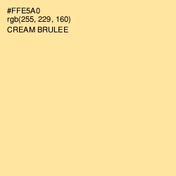 #FFE5A0 - Cream Brulee Color Image